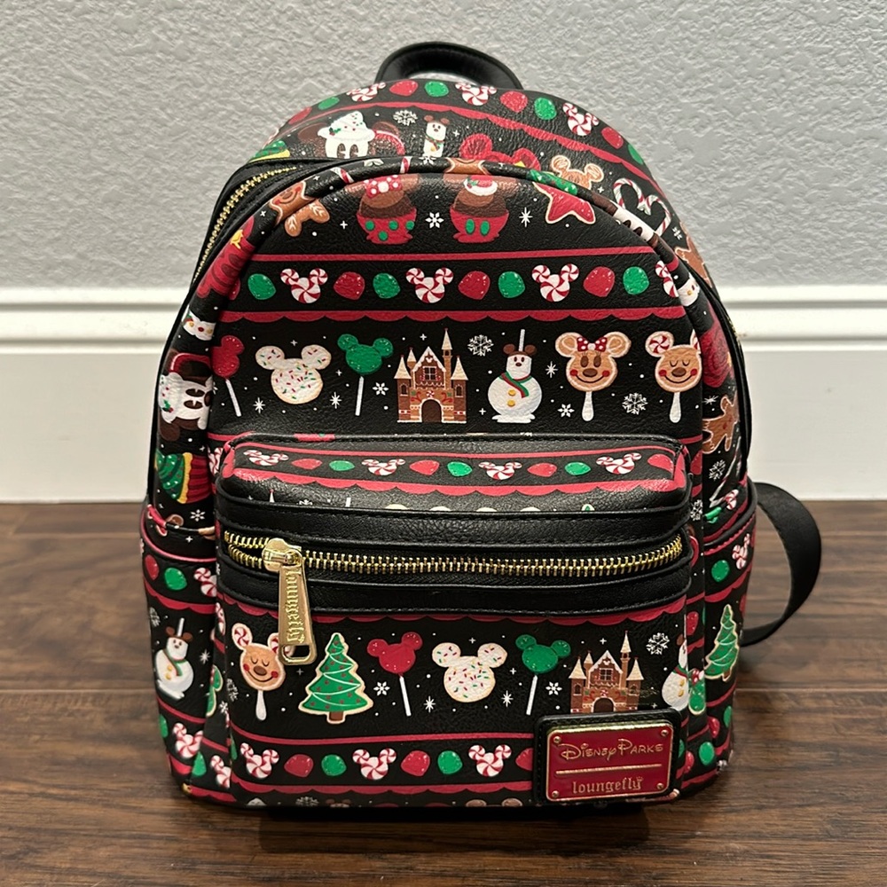 Disney Parks Christmas Loungefly Mini Backpack